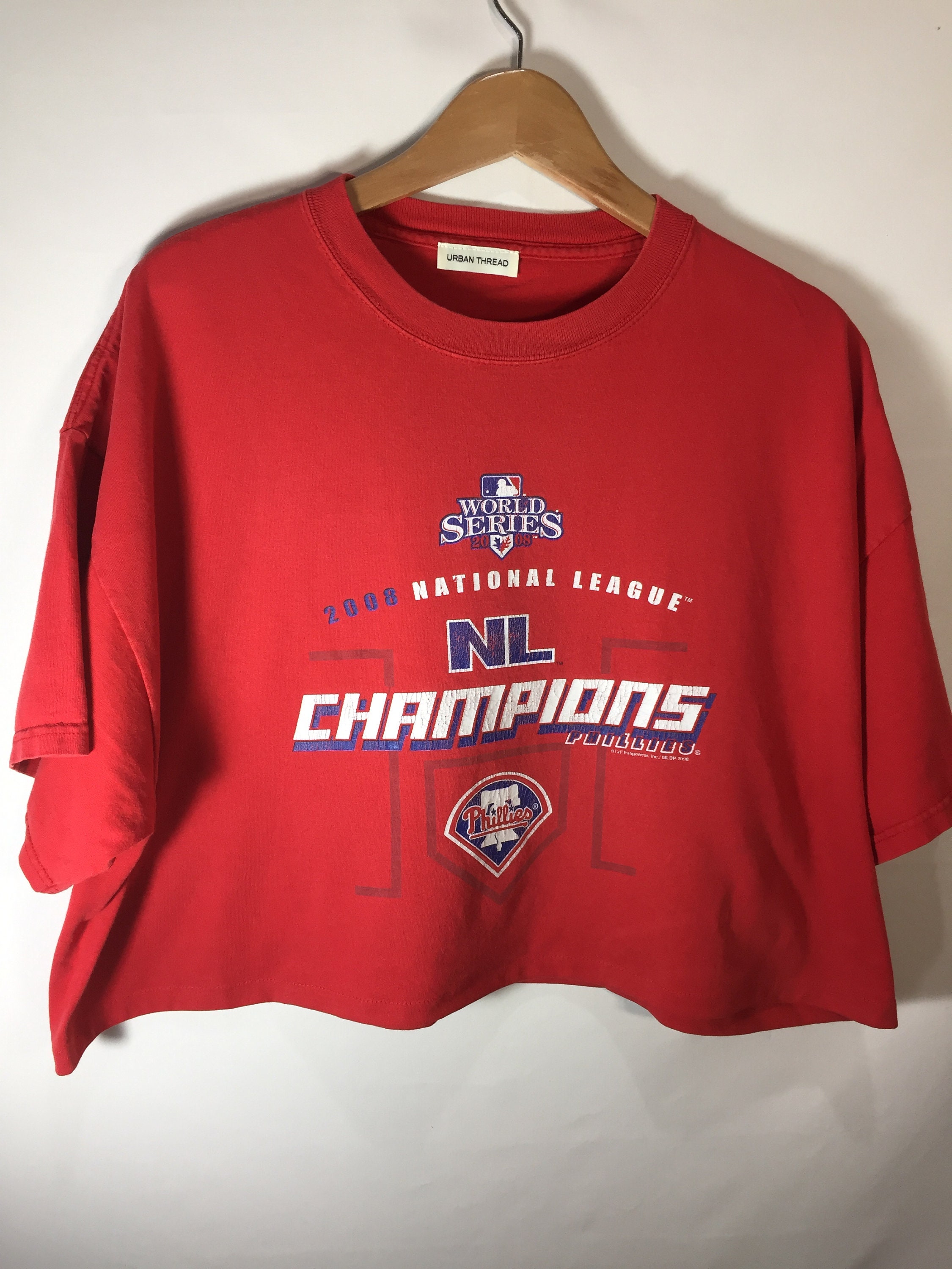 UrbanThreadProject XX-Large Phillies 2008 World Series Cropped Tee