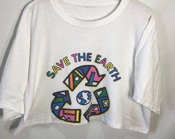 Save the Earth! Recycle Crop T-Shirt