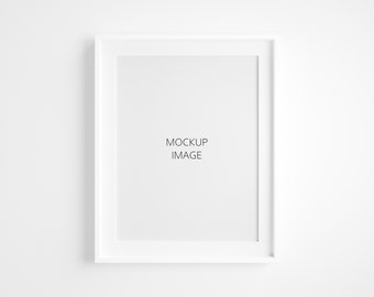 White Frame Mockup Etsy