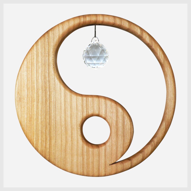 Yin Und Yang Zeichen Holz Schlüsselanhänger – Handgefertigt, Edel, Persönliches Accessoire