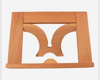 Tablethalter aus Holz, verstellbar
