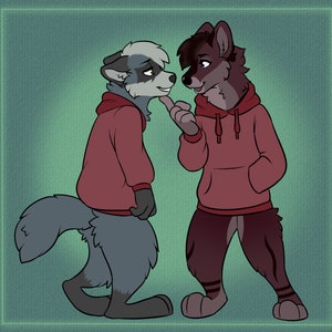 Skunkify YCH "Flirting"