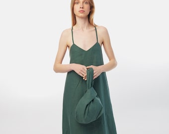 Eco Chic Linen Sundress: Perfect Gift for the Goddess in Your Life, Stylish Present for Wife or Girlfriend