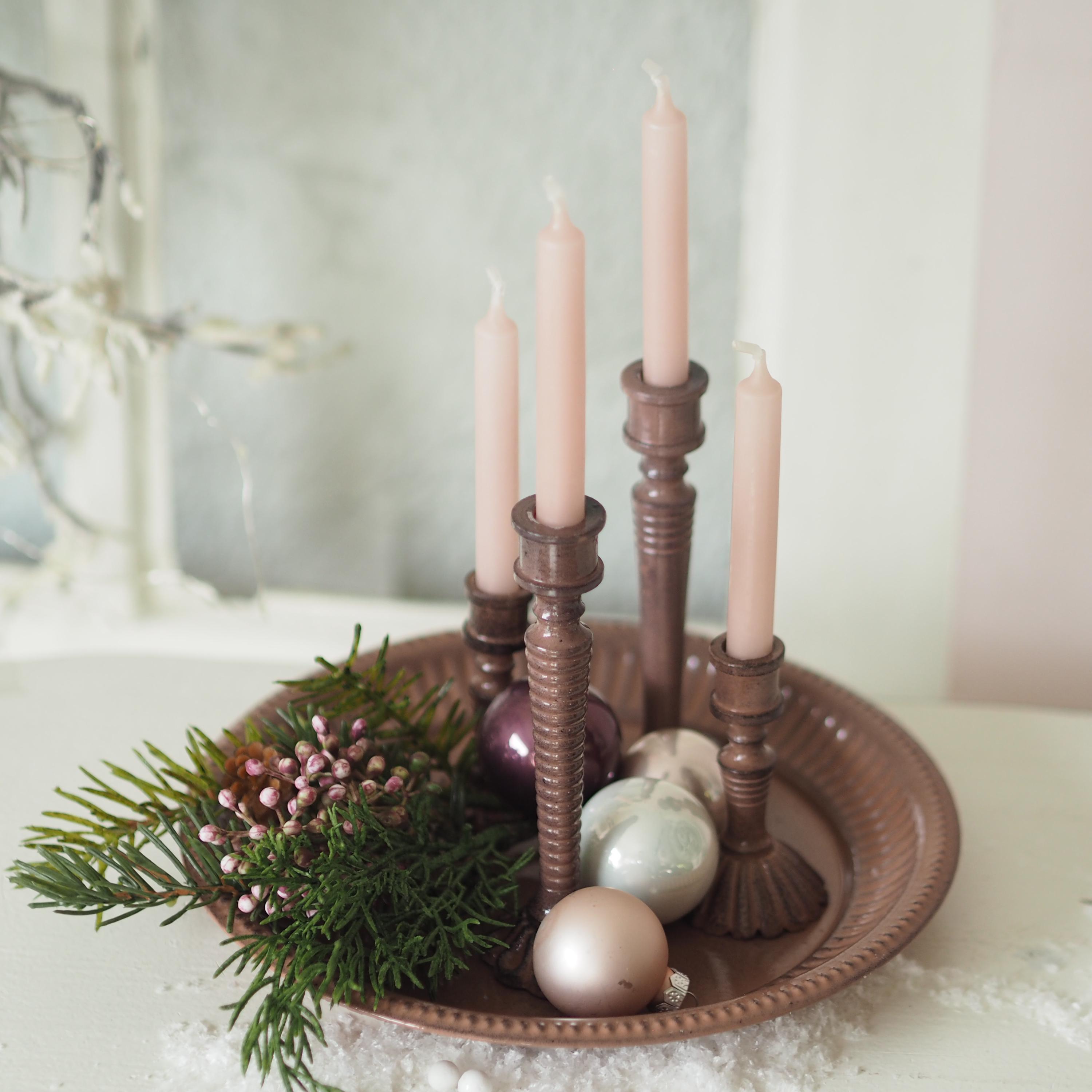Adventskranz Teller Kerzenhalter