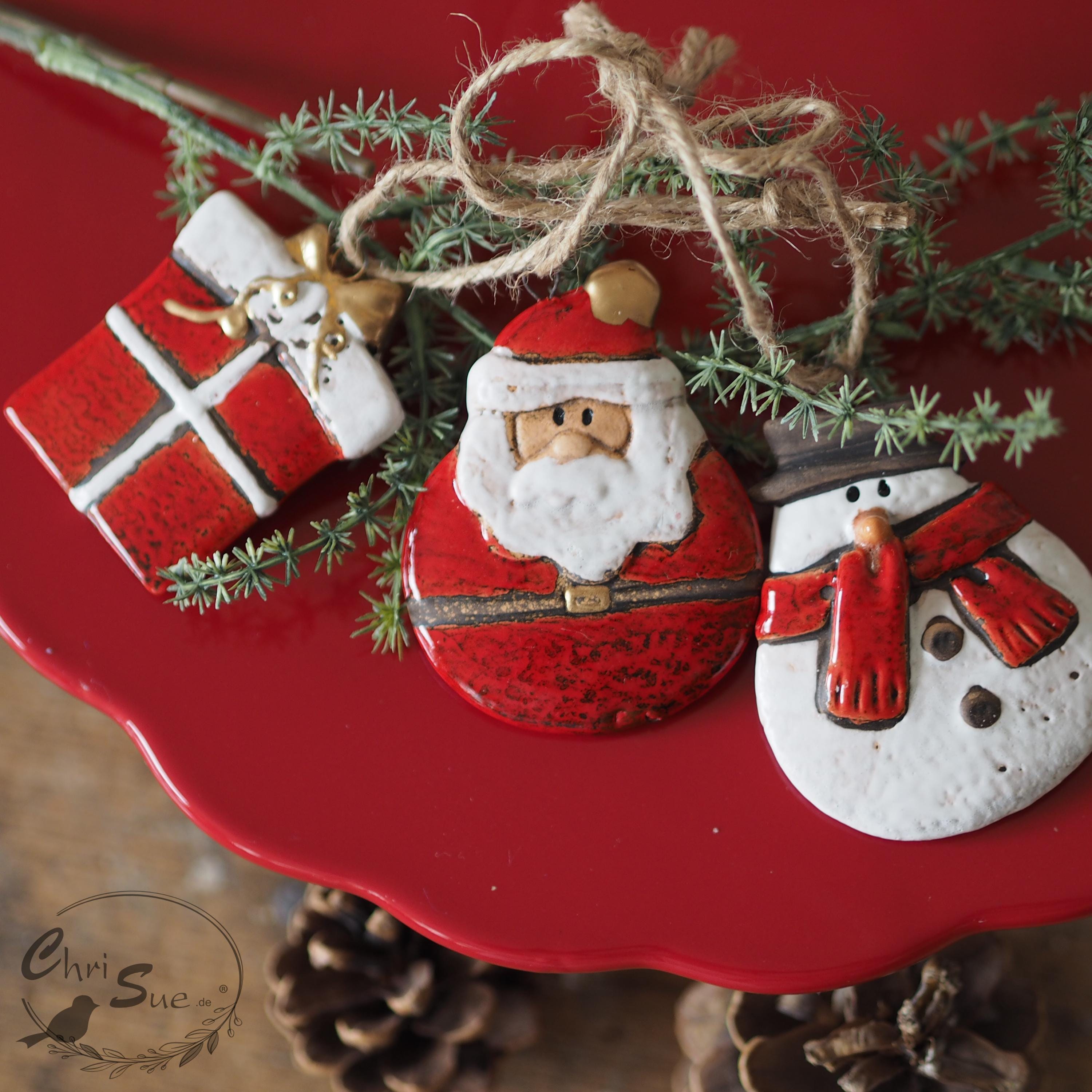 Weihnachtsdeko Anhänger Set