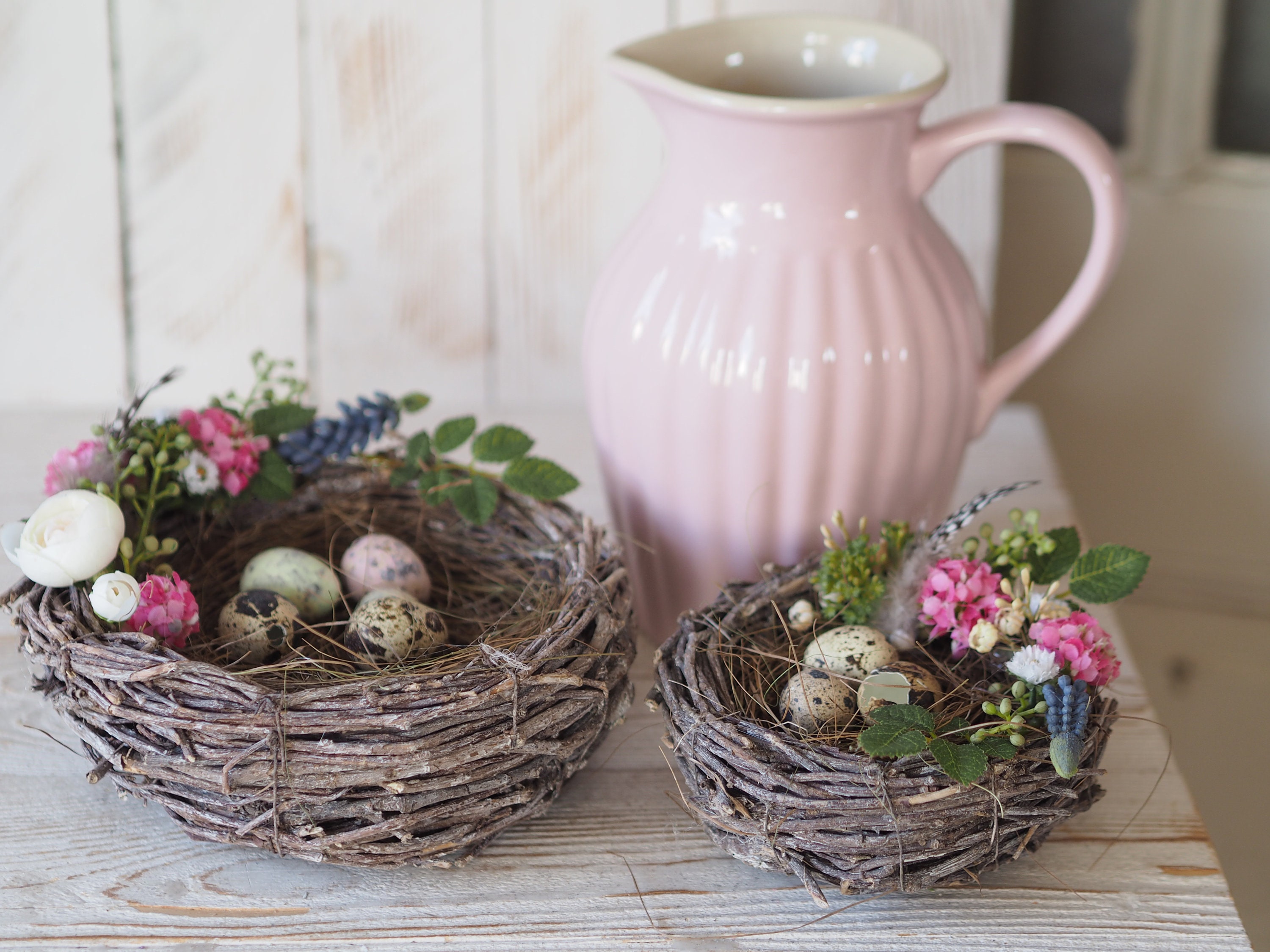 Osternest Ostern Dekoration Tischdeko