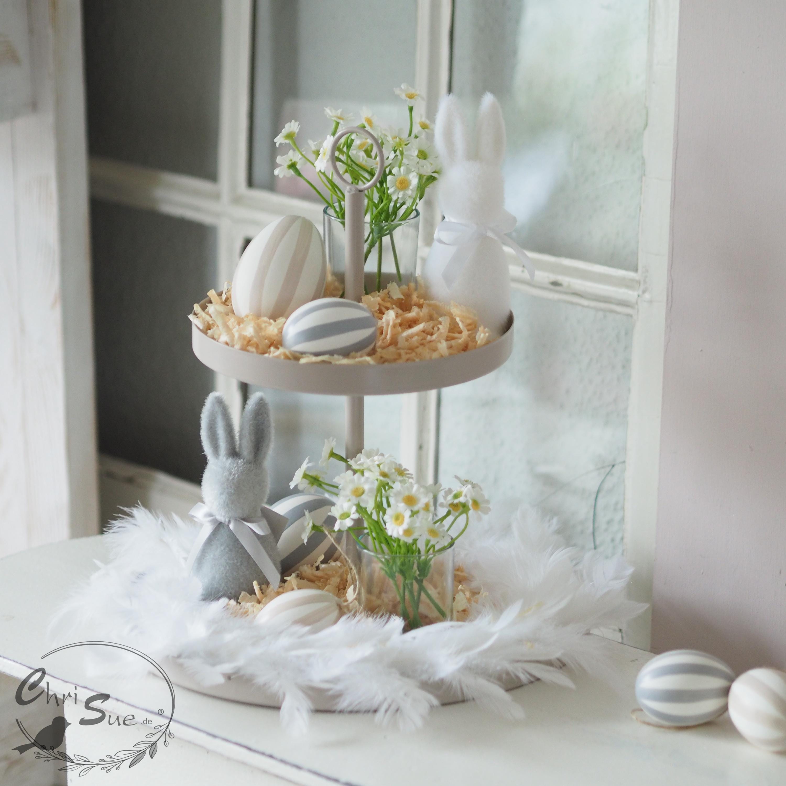 Frühling Deko Etagere Natur