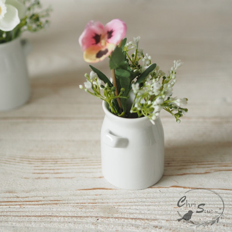 Deko Frühling mit Frühlingsblumen Mit Stiefmütterchen