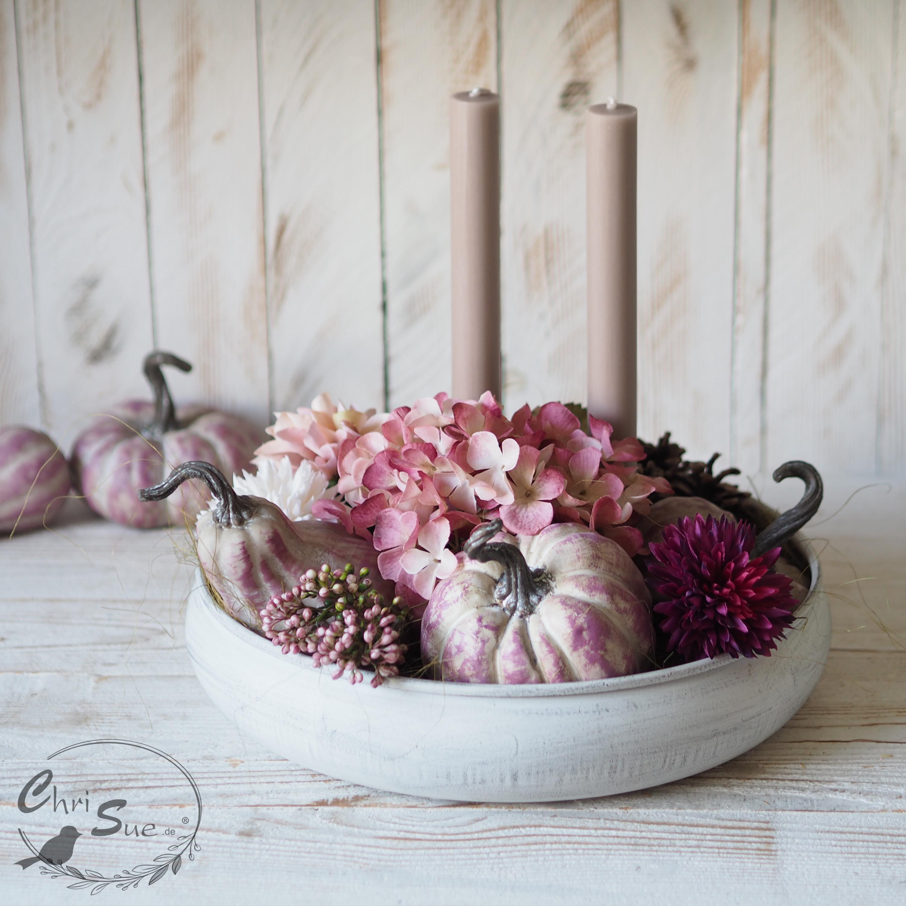 Herbstdeko Schale Adventschale