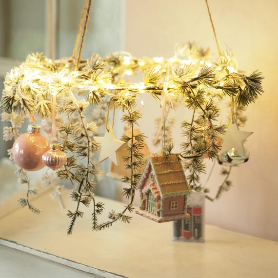 Adventskranz Zum Hängen Rosa