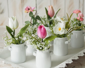 Deko Frühling mit Frühlingsblumen