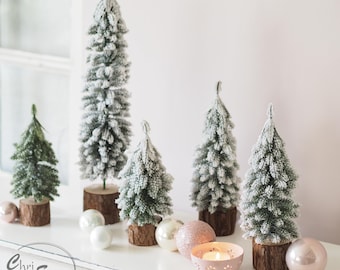 Mini Tannen Pick knstlich, 4 Stck in 3 Varianten zum Stecken mit oder  ohne Beschneiung Wichteltr Zubehr Tannenbaum - Etsy.de