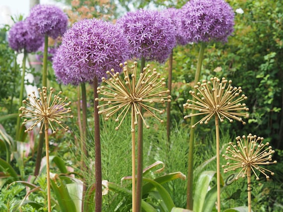 Gartendeko Gartenstecker Metallblumen