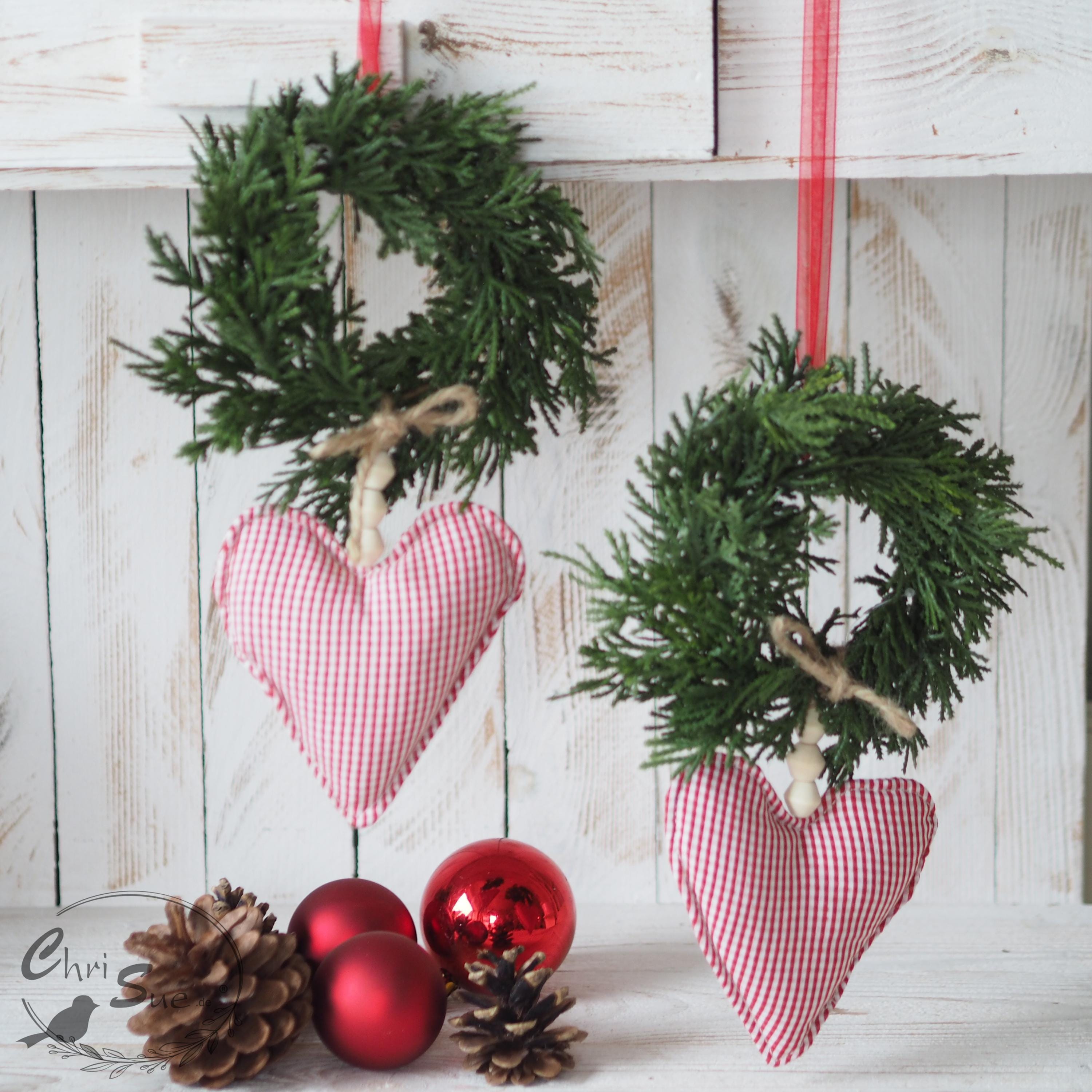 Fensterdeko Weihnachten Herz