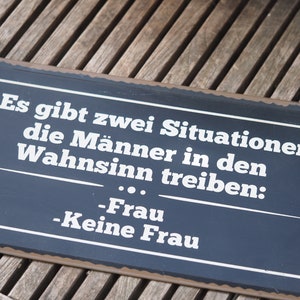Schild für Männer Spruch