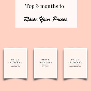 HAIRSTYLIST Salon Price Increase Printouts 12 Month - Etsy