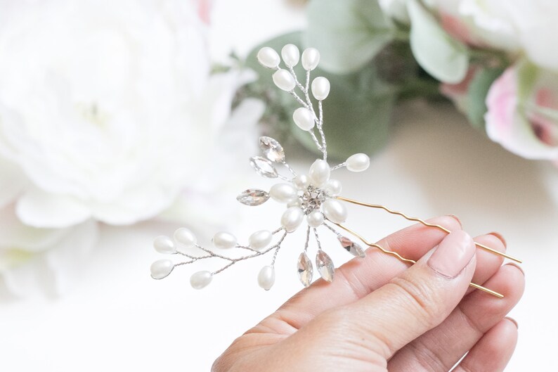 Bridal Hair Comb Hair Combs Hair Clips Wedding Bridal Hair Clip Freshwater Pearl Hair Comb Wedding Hair Combs Veil Comb