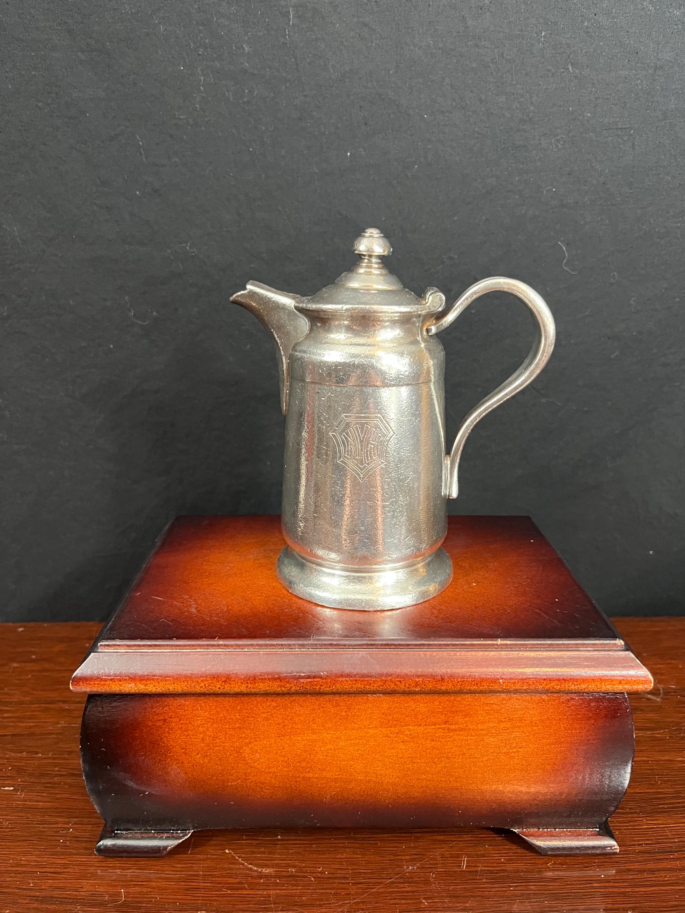 Vintage Reed & Barton Silver-soldered Lidded Pitcher – Model 2800