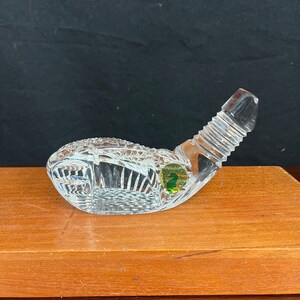 Vintage Waterford Crystal &quot;Golf Driver Head&quot;  Paperweight /Table Top Decor - Gift for Golf Enthusiast