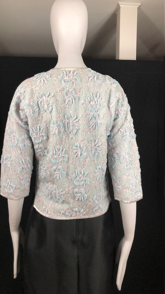 Vintage B. Altman & Co Sweater w/Intricate Beading - image 2