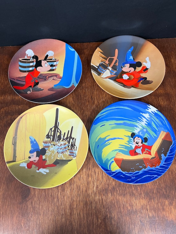 Disney FANTASIA プレート　2枚セット Edwin M. Knowles Walt Disney 