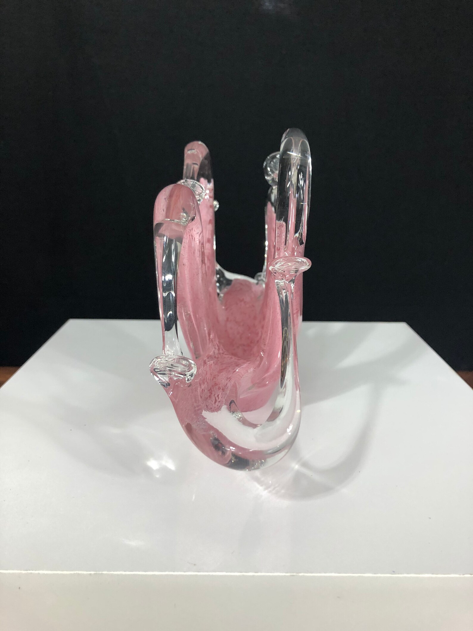 Murano Hand Blown Glass Napkin or Letter Holder Vintage Glass Etsy