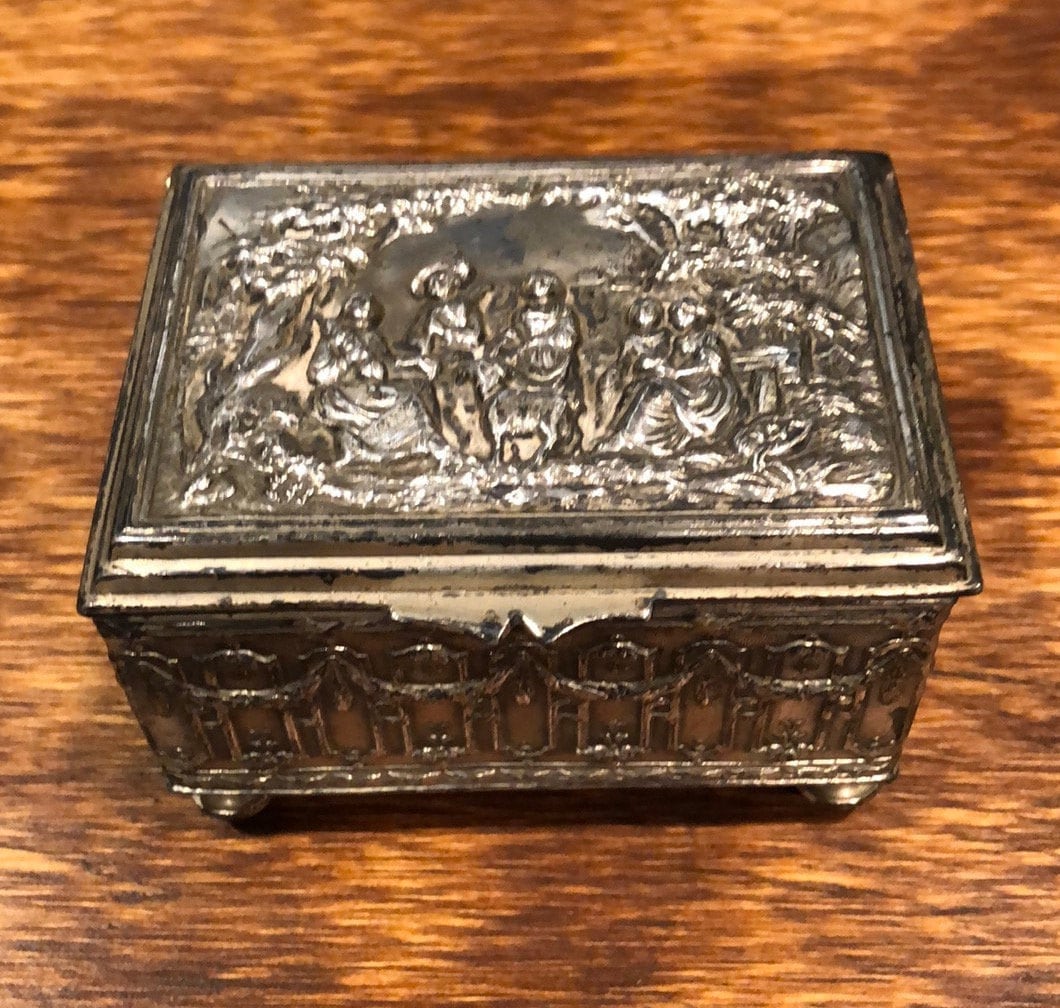 Antique Jennings Brothers Trinket/jewelry Box - Etsy
