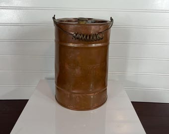 Antique Copper Baby Bottle Warmer - Wilmer Castle Co Rochester NY - Primitive Decor