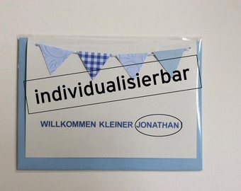 Willkommen kleiner .... - Karte zur Geburt