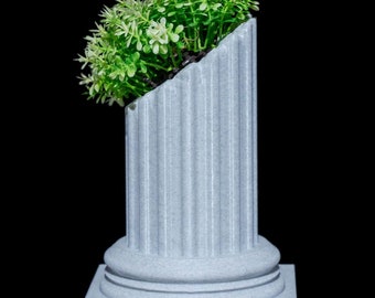 Greek Ruins Pillar Planter