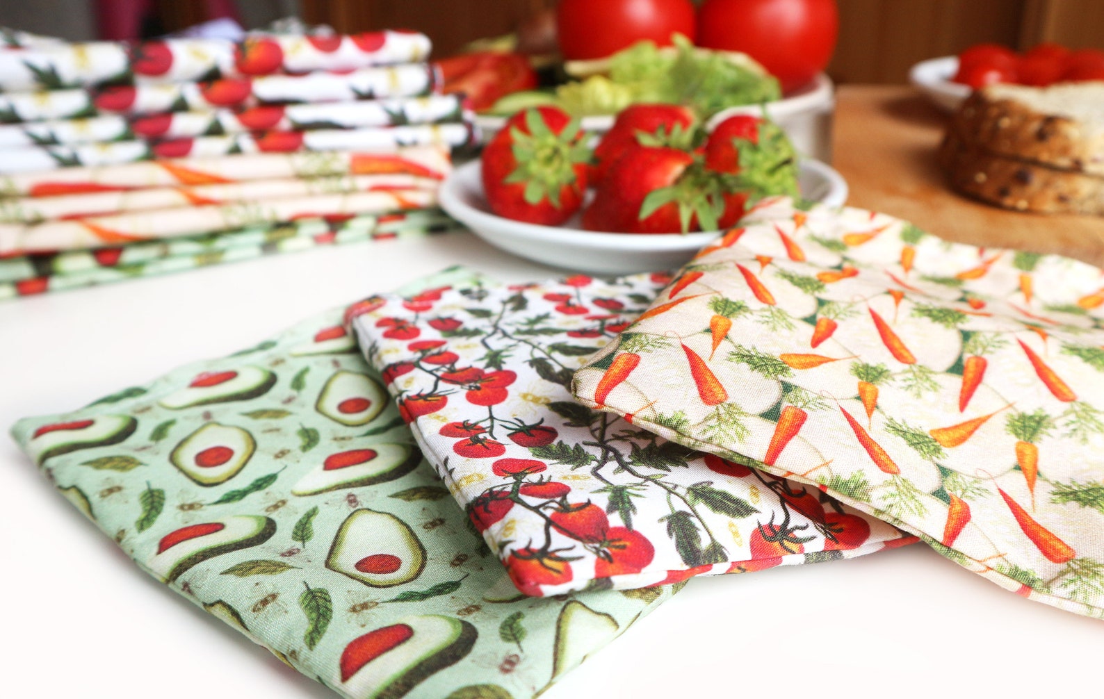 Sandwich Bolsas Bocadillo Tela Bolso PaÃ±alera Maternelle Bolsa