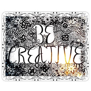 Die &quot;Kreativ sein&quot; Stift und Tinte Home Decor Druck