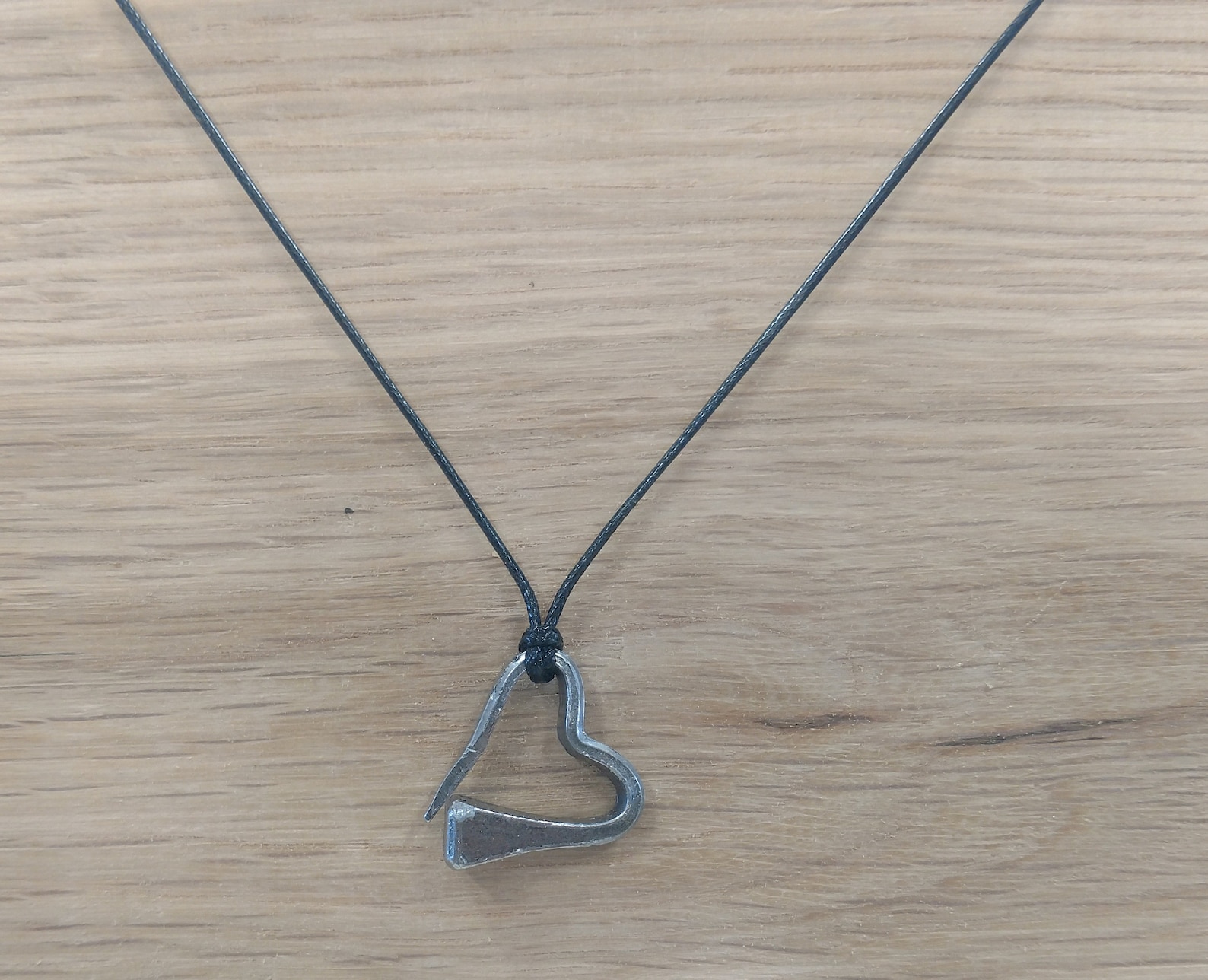 Horseshoe Nail Heart Pendant Horseshoe Nail Necklace Etsy