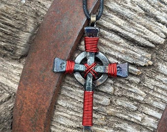 Large Celtic Cross Pendant - Handmade with Religious Significance
