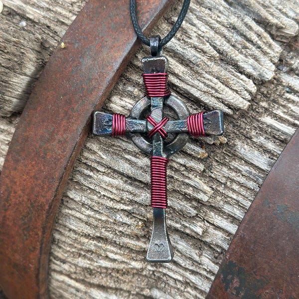 Large Celtic Cross Pendant - Handmade with Religious Significance