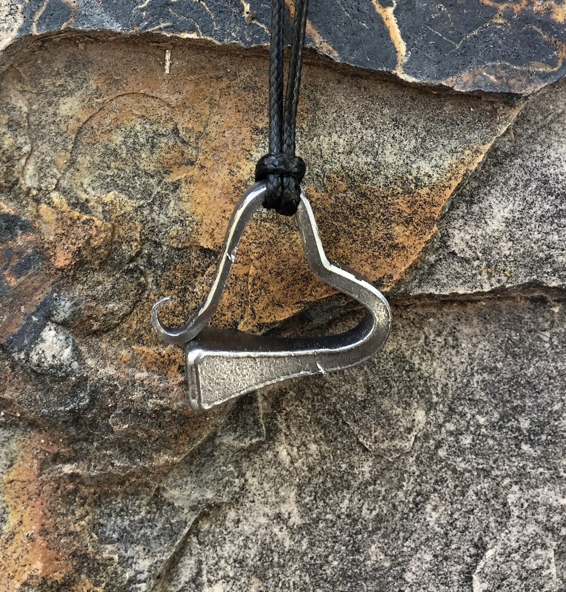 Horseshoe Nail Heart Pendant Horseshoe Nail Necklace Etsy