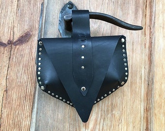 saszetka na pas, mała torebka na pasek, festival belt bag, leather utility belt