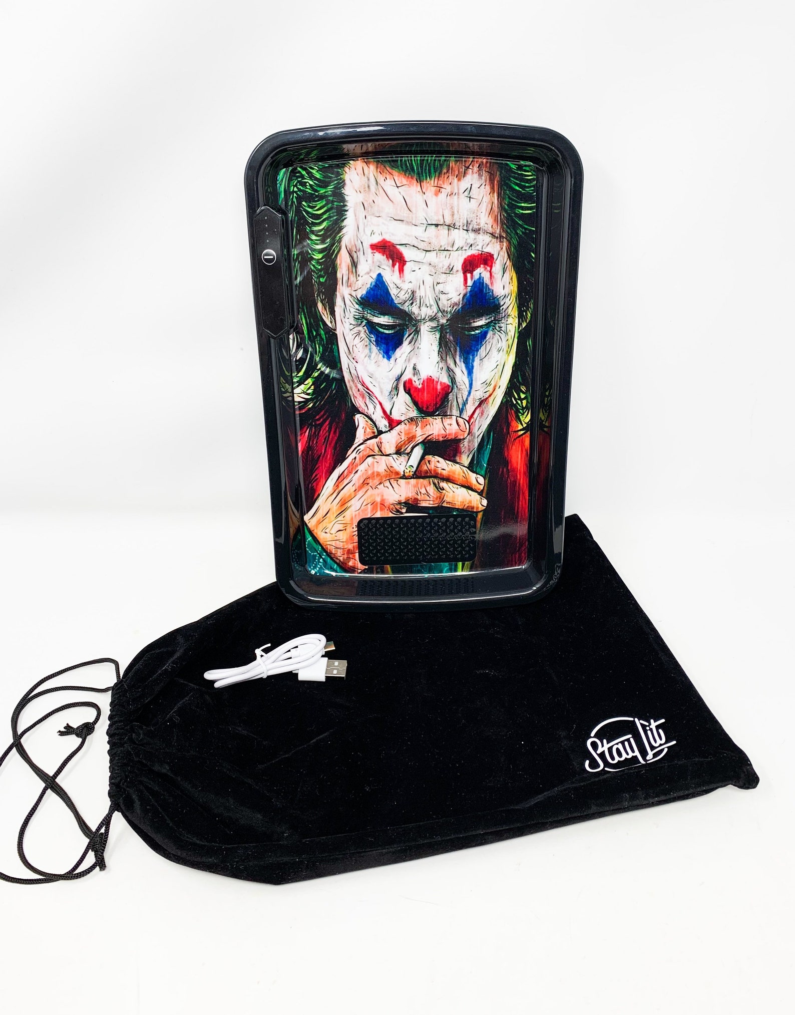 Glow Tray X Joker Black LED Rolling Tray 7 Colors and Party Etsy