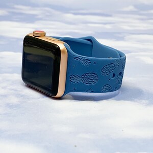 Pineapples Engraved Silicone Apple Watch Band 38/40 42/44 16 colors available