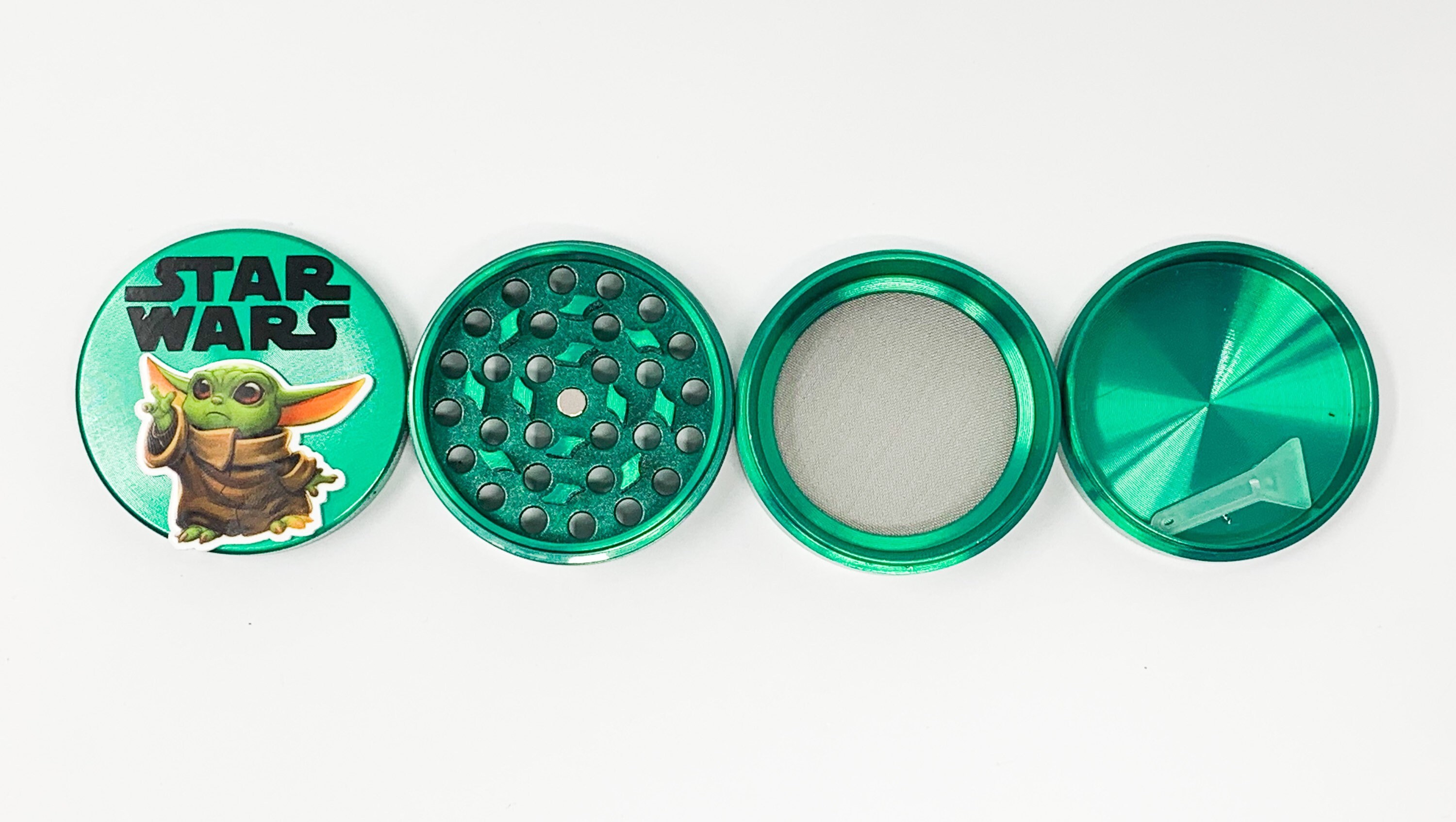Herb Grinder Green Baby Yoda The Kid Custom Spice Grinder 4 Etsy