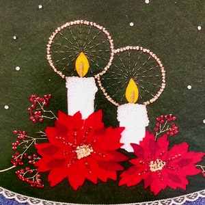 Vintage candelight tree skirt