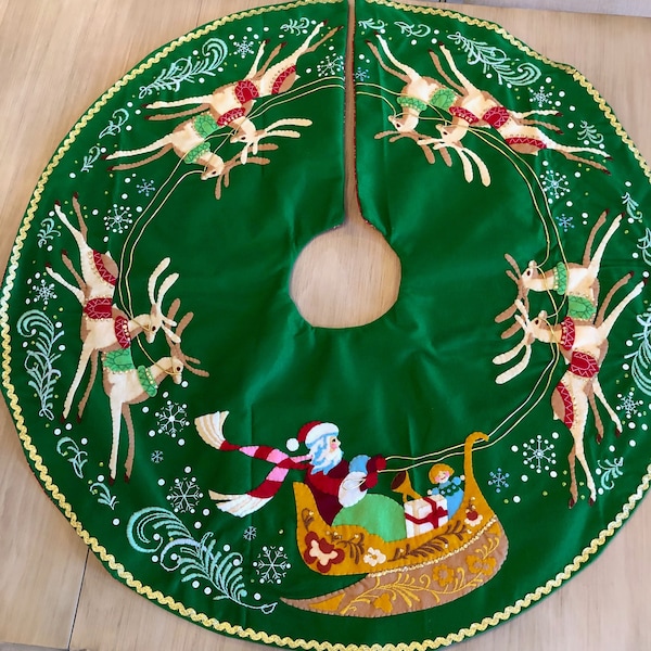 Vintage Tree Skirt Etsy
