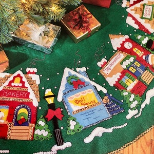 Christmas Village tree skirt or table center