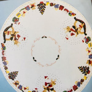 Vintage Christmas Tree Skirt or table center