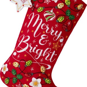 Merry and Bright stocking