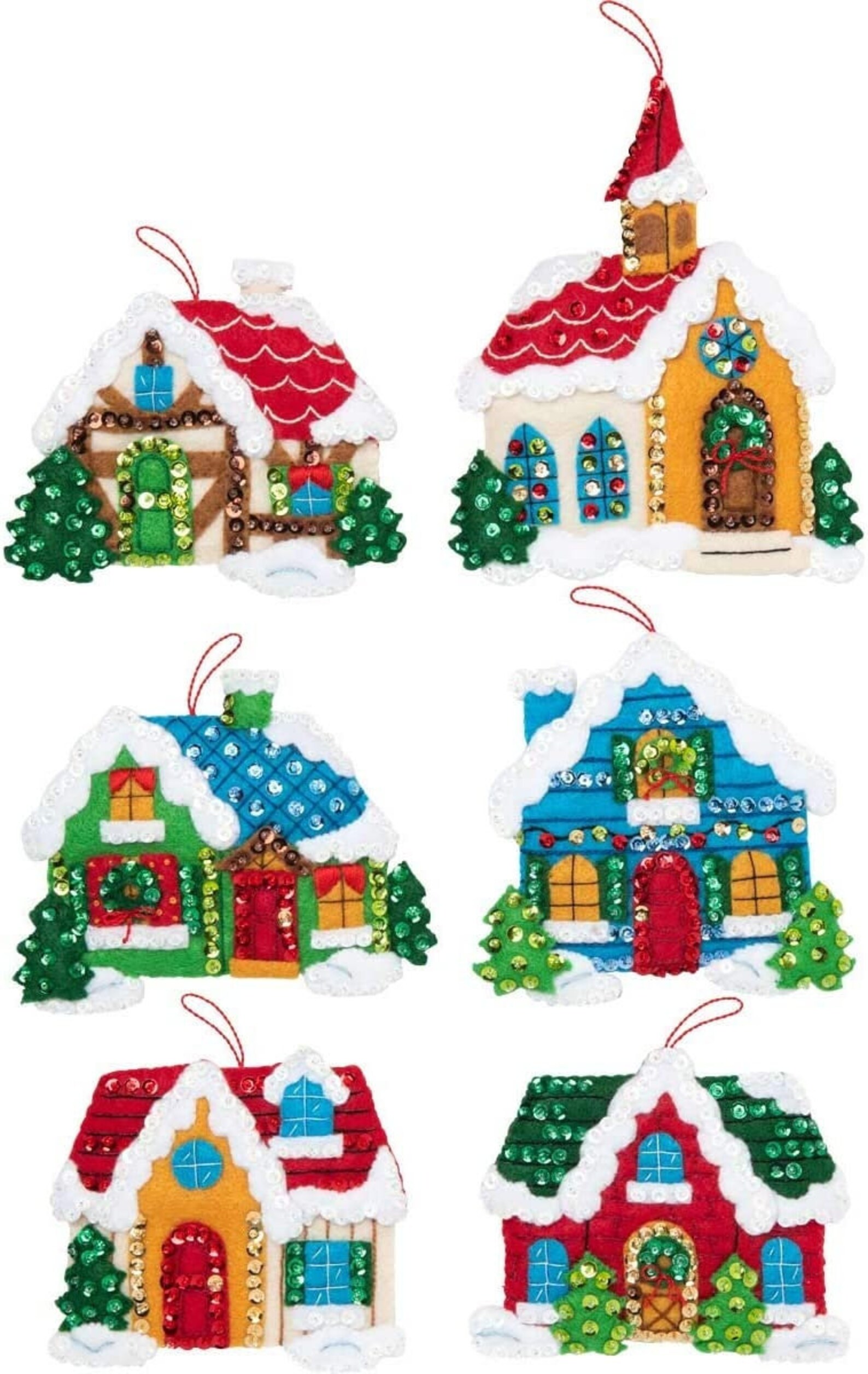 Christmas Village Ornaments Etsy