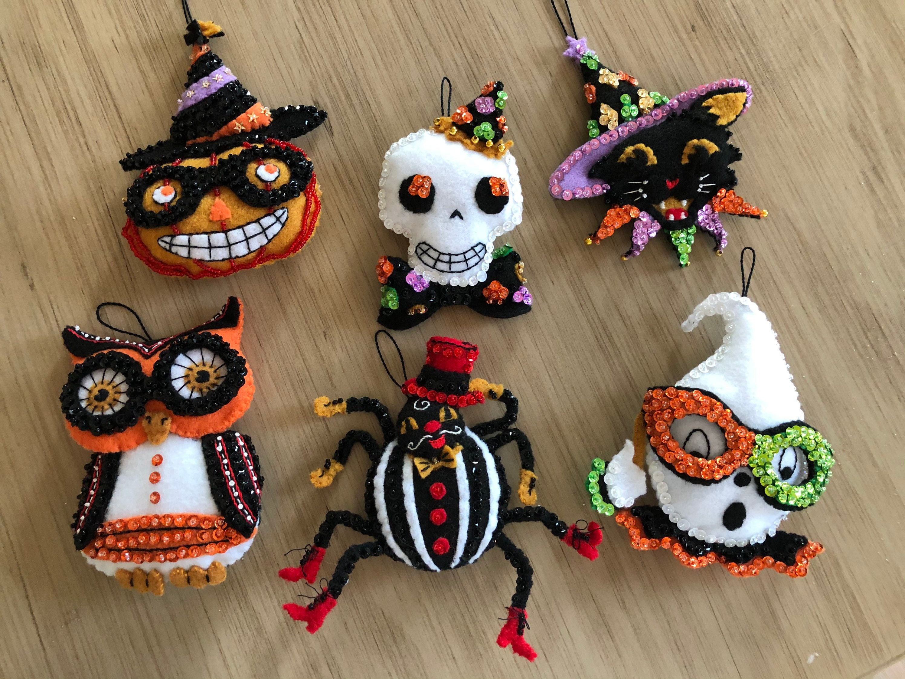 Vintage Halloween Ornaments Etsy