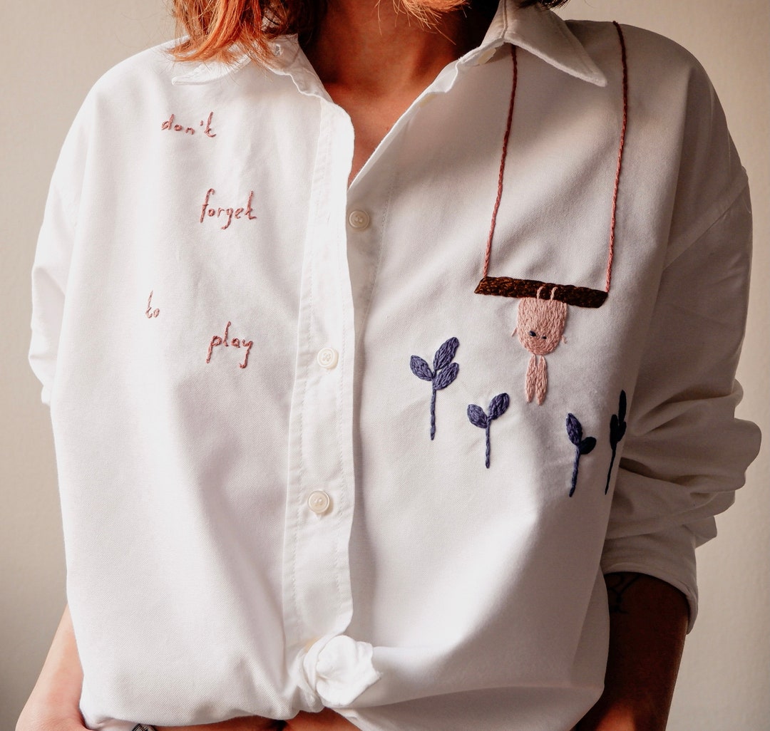 新品未使用！PARIS embroidery tee ❤︎ white×pink il_1080xN.2901623200_8zil.jpg