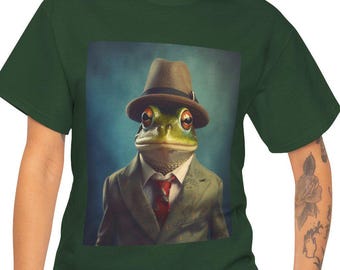 Green Suited Frog T-Shirt
