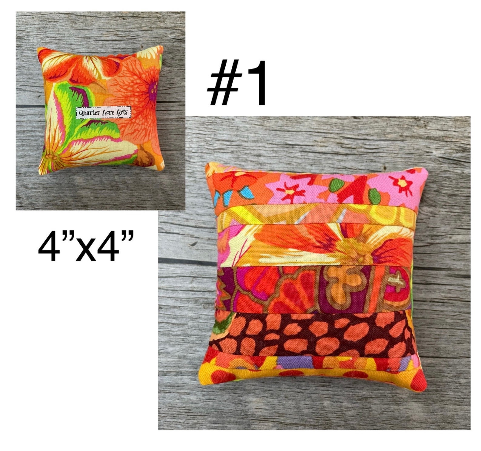Patch Work Accessory Kaffe Fassett Scrappy Pincushion: Handmade Patchwork Quilting Accessory ...